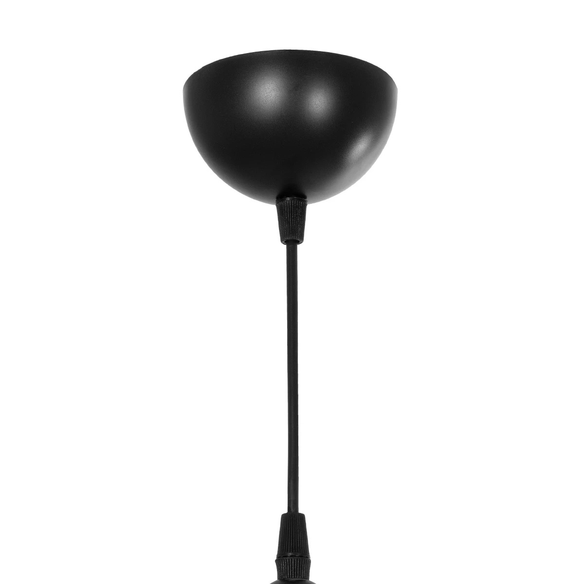 GloboStar® DROP 201-0016 Vintage Κρεμαστό Φωτιστικό Μπάλα Μονόφωτο 1 x E27 IP20 Μαύρο Μέταλλο Με Μελί Γυαλί - Μ20 x Π25 x Υ80cm - Image 8