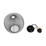 GloboStar® SOLUX 201-0019 Μοντέρνο Κρεμαστό Φωτιστικό Πλέγμα Μονόφωτο 1 x E27 IP20 Μαύρο & Χάλκινο Μέταλλο - Μ26 x Π26 x Υ70cm - Image 10