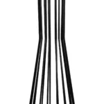 GloboStar® NOVA 201-0036 Μοντέρνο Επιδαπέδιο Φωτιστικό 1 x E27 IP20 Μαύρο Μεταλλό με Λευκό Ύφασμα - Μ38 x Π38 x Υ155cm - Image 8