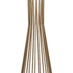 GloboStar® NOVA 201-0041 Μοντέρνο Επιδαπέδιο Φωτιστικό 1 x E27 IP20 Χρυσό Μεταλλό με Μαύρο Ύφασμα - Μ38 x Π38 x Υ155cm - Image 8