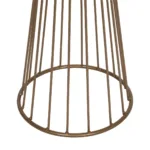 GloboStar® NOVA 201-0041 Μοντέρνο Επιδαπέδιο Φωτιστικό 1 x E27 IP20 Χρυσό Μεταλλό με Μαύρο Ύφασμα - Μ38 x Π38 x Υ155cm - Image 9
