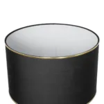 GloboStar® NOVA 201-0042 Μοντέρνο Επιδαπέδιο Φωτιστικό 1 x E27 IP20 Χρυσό Μεταλλό με Μαύρο Ύφασμα - Μ32 x Π32 x Υ155cm - Image 6
