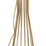 GloboStar® NOVA 201-0042 Μοντέρνο Επιδαπέδιο Φωτιστικό 1 x E27 IP20 Χρυσό Μεταλλό με Μαύρο Ύφασμα - Μ32 x Π32 x Υ155cm - Image 8