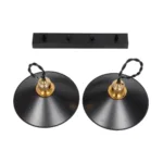 GloboStar® LUCANA 201-00043 Vintage Κρεμαστό Φωτιστικό Ράγα Vintage Δίφωτο 2 x E27 IP20 Mεταλλικό Μαύρο - Μ40 x Π25 x Υ75cm - Image 8