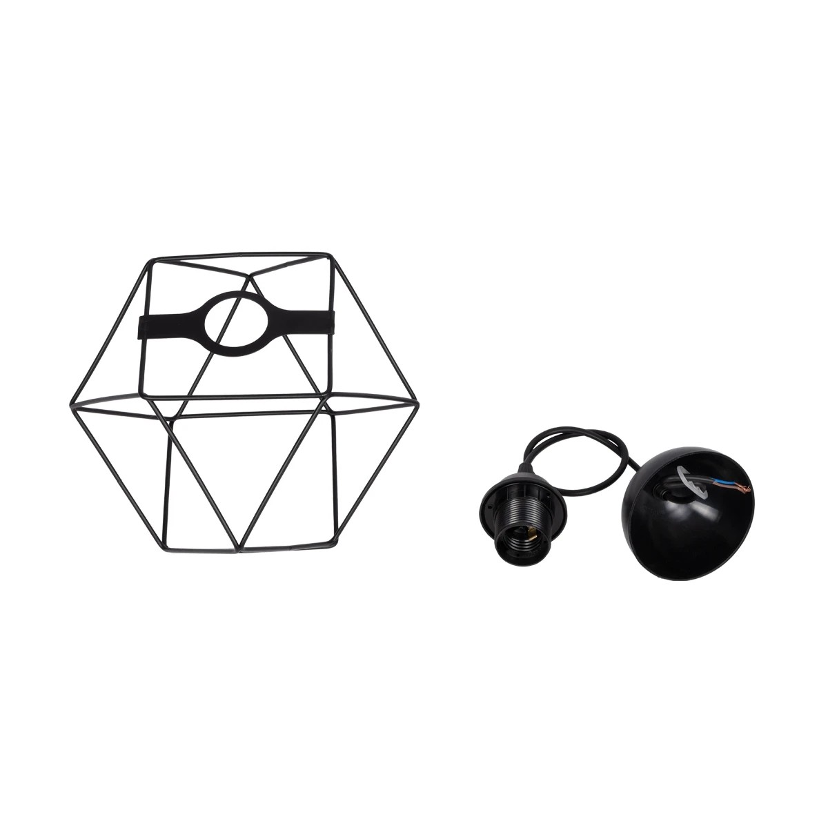 GloboStar® SOLIS 201-0045 Vintage Κρεμαστό Φωτιστικό Πλέγμα Μονόφωτο 1 x E27 IP20 Χρυσό Μέταλλο - Μ17 x Π17 x Υ75cm - Image 10