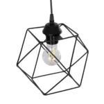 GloboStar® SOLIS 201-0045 Vintage Κρεμαστό Φωτιστικό Πλέγμα Μονόφωτο 1 x E27 IP20 Χρυσό Μέταλλο - Μ17 x Π17 x Υ75cm - Image 6