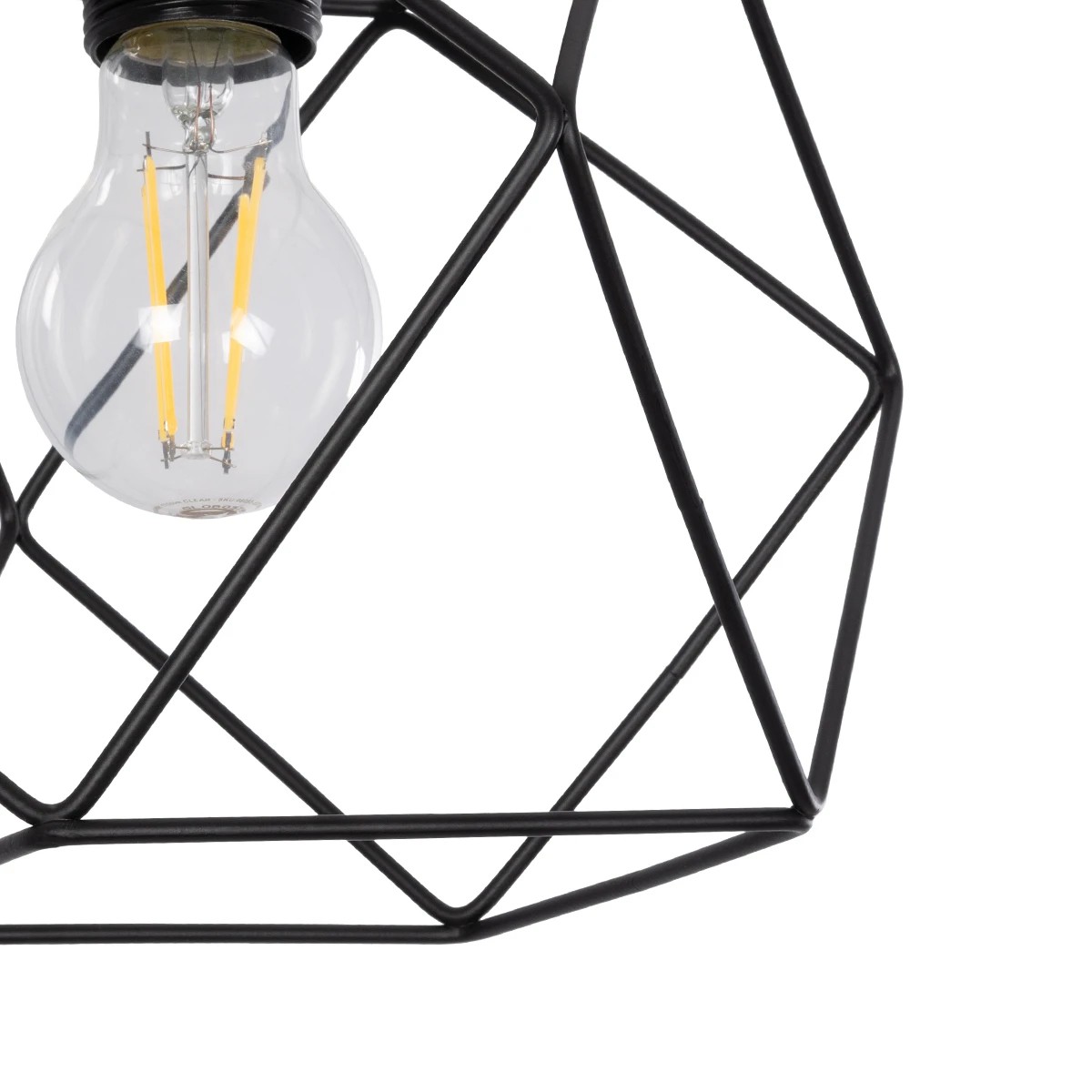 GloboStar® SOLIS 201-0045 Vintage Κρεμαστό Φωτιστικό Πλέγμα Μονόφωτο 1 x E27 IP20 Χρυσό Μέταλλο - Μ17 x Π17 x Υ75cm - Image 7