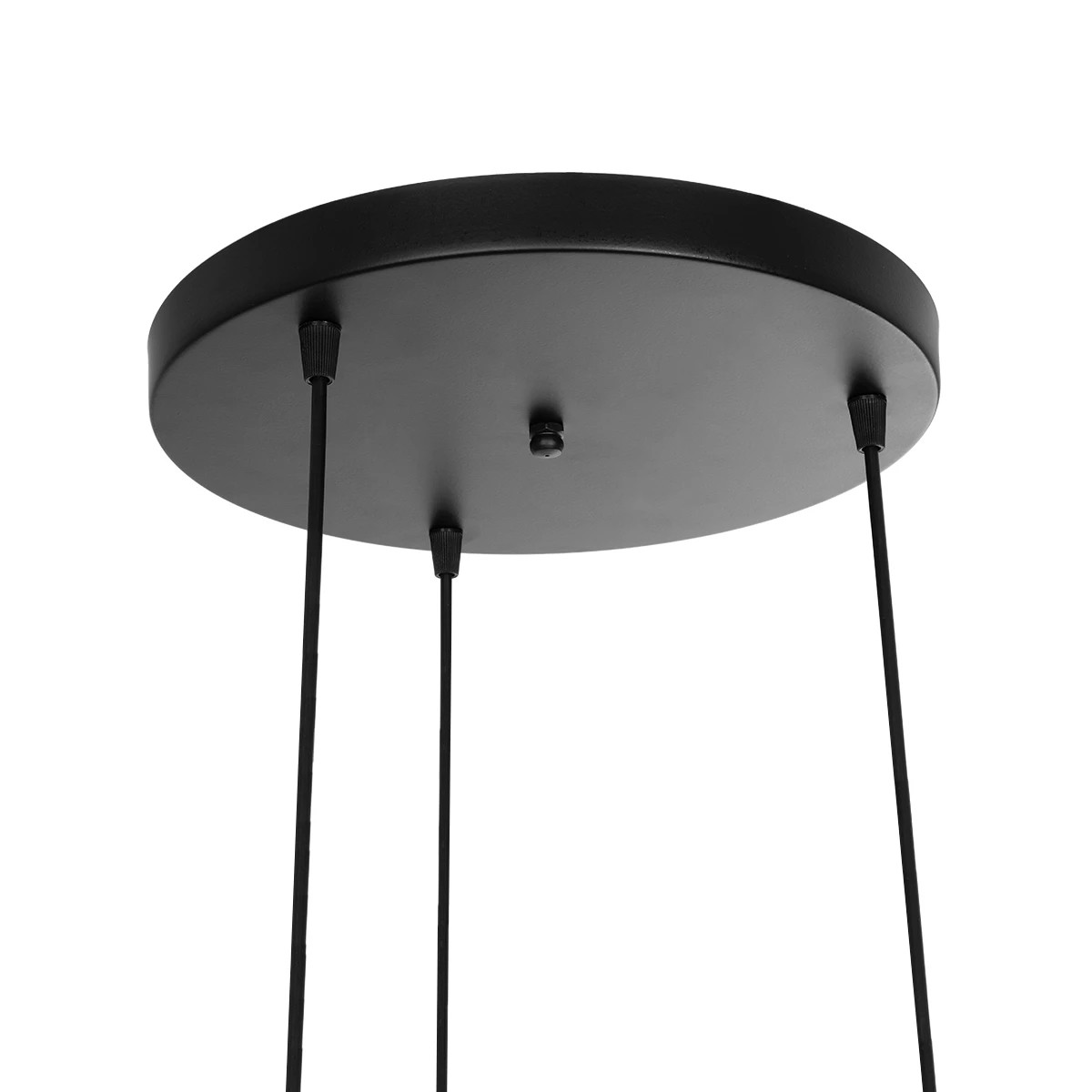 GloboStar® DISE 201-0051 Μοντέρνο Κρεμαστό Φωτιστικό Κύβος Τρίφωτο 3 x E27 IP20 Μαύρο Μέταλλο - Φ40 x Υ90cm - Image 8