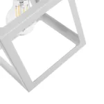 GloboStar® DISE 201-0052 Μοντέρνο Κρεμαστό Φωτιστικό Κύβος Μονόφωτο 1 x E27 IP20 Λευκό Μέταλλο - Μ18 x Π18 x Υ68cm - Image 7