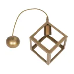 GloboStar® DISE 201-0055 Μοντέρνο Κρεμαστό Φωτιστικό Κύβος Μονόφωτο 1 x E27 IP20 Λευκό Μέταλλο - Μ18 x Π18 x Υ68cm - Image 10