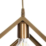 GloboStar® DISE 201-0055 Μοντέρνο Κρεμαστό Φωτιστικό Κύβος Μονόφωτο 1 x E27 IP20 Λευκό Μέταλλο - Μ18 x Π18 x Υ68cm - Image 8