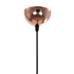 GloboStar® SOLON 201-0060 Μοντέρνο Κρεμαστό Φωτιστικό Πλέγμα Μονόφωτο 1 x E27 IP20 Μπρονζέ με Μαύρο Μέταλλο - Μ20 x Π20 x Υ70cm - Image 9