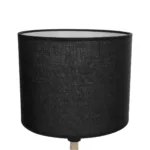 GloboStar® BRONX 201-0062 Μοντέρνο Επιτραπέζιο Φωτιστικό Μονόφωτο 1 x E27 IP20 Μαύρο Ύφασμα, Μπεζ Σχοινί με Μαύρο Μέταλλο - Μ24 x Π24 x Υ37cm - Image 6