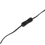 GloboStar® LUMO 201-0072 Μοντέρνο Επιδαπέδιο Φωτιστικό Μονόφωτο 1 x E27 IP20 Καρυδί Ξύλο με Μαύρο Ύφασμα - Μ37 x Π37 x Υ155cm - Image 7