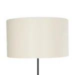 GloboStar® LUMO 201-0073 Μοντέρνο Επιδαπέδιο Φωτιστικό Μονόφωτο 1 x E27 IP20 Καρυδί Ξύλο με Μπεζ Ύφασμα - Μ37 x Π37 x Υ155cm - Image 5