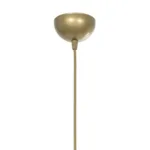 GloboStar® LUCANA 201-0074 Vintage Κρεμαστό Φωτιστικό Πλέγμα Μονόφωτο 1 x E27 IP20 Χρυσό Μέταλλο - Μ30 x Π30 x Υ70cm - Image 9