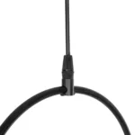 GloboStar® CIRCLE 201-0075 Vintage Κρεμαστό Φωτιστικό  Μονόφωτο Μπάλα  1 x E27 IP20 Μαύρο Μέταλλο με Γαλακτερό Γυαλί - Μ20 x Π25 x Υ70cm - Image 8