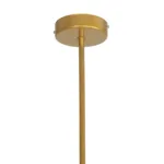 GloboStar® CANTILIER 201-0076 Vintage Φωτιστικό Οροφής Μπάλα Πολύφωτο 8 x E27 IP20 Χρυσό Μέταλλο με Γαλακτερό Γυαλί - Μ87 x Π87 x Υ52cm - Image 8