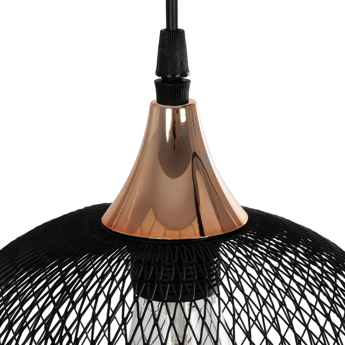 GloboStar® GLIND 201-0082 Vintage Κρεμαστό Φωτιστικό Ράγα Ράγα Τρίφωτο 3 x E27 IP20 Μαύρο Μέταλλο - Μ55 x Π25 x Υ70cm - Image 7