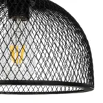 GloboStar® GLIND 201-0082 Vintage Κρεμαστό Φωτιστικό Ράγα Ράγα Τρίφωτο 3 x E27 IP20 Μαύρο Μέταλλο - Μ55 x Π25 x Υ70cm - Image 8