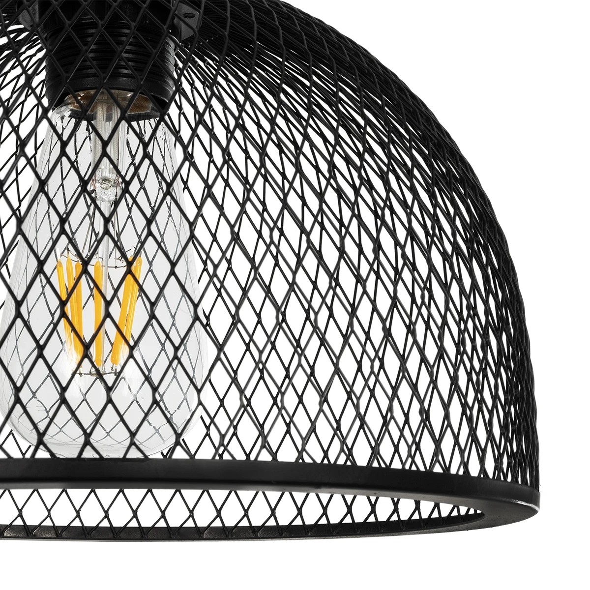 GloboStar® GLIND 201-0082 Vintage Κρεμαστό Φωτιστικό Ράγα Ράγα Τρίφωτο 3 x E27 IP20 Μαύρο Μέταλλο - Μ55 x Π25 x Υ70cm - Image 8