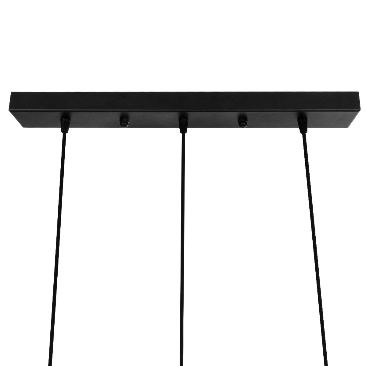 GloboStar® GLIND 201-0082 Vintage Κρεμαστό Φωτιστικό Ράγα Ράγα Τρίφωτο 3 x E27 IP20 Μαύρο Μέταλλο - Μ55 x Π25 x Υ70cm - Image 9