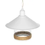 GloboStar® GLORA 201-0089 Vintage Κρεμαστό Φωτιστικό Καμπάνα Μονόφωτο 1 x E27 IP20 Λευκο Μέταλλο - Μ30 x Π30 x Υ54cm - Image 6