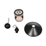 GloboStar® GLORA 201-0090 Vintage Κρεμαστό Φωτιστικό Καμπάνα Μονόφωτο 1 x E27 IP20 Μαύρο Μέταλλο - Μ30 x Π30 x Υ54cm - Image 10