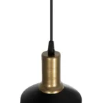 GloboStar® RADIANT 201-0097 Vintage Κρεμαστό Φωτιστικό Πλέγμα Τρίφωτο 3 x E27 IP20 Μαύρο & Χρυσό Μέταλλο - Μ30 x Π30 x Υ80cm - Image 8