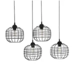 GloboStar® PULSAR 201-0103 Vintage Κρεμαστό Φωτιστικό Ράγα Πολύφωτο 4 x E27 IP20 Μαύρο Μέταλλο - Μ70 x Π20 x Υ80cm - Image 5