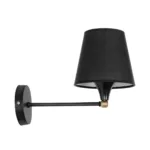 GLOBOSTAR® BLAKI 201-0115 Μοντέρνο Φωτιστικό Τοίχου - Απλίκα με Ντουί 1 x E27 AC 220-240V IP20 - Μαύρο - Μ40 x Π15 x Υ20cm - Image 3