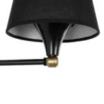 GLOBOSTAR® BLAKI 201-0115 Μοντέρνο Φωτιστικό Τοίχου - Απλίκα με Ντουί 1 x E27 AC 220-240V IP20 - Μαύρο - Μ40 x Π15 x Υ20cm - Image 5