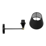 GLOBOSTAR® BLAKI 201-0115 Μοντέρνο Φωτιστικό Τοίχου - Απλίκα με Ντουί 1 x E27 AC 220-240V IP20 - Μαύρο - Μ40 x Π15 x Υ20cm - Image 7