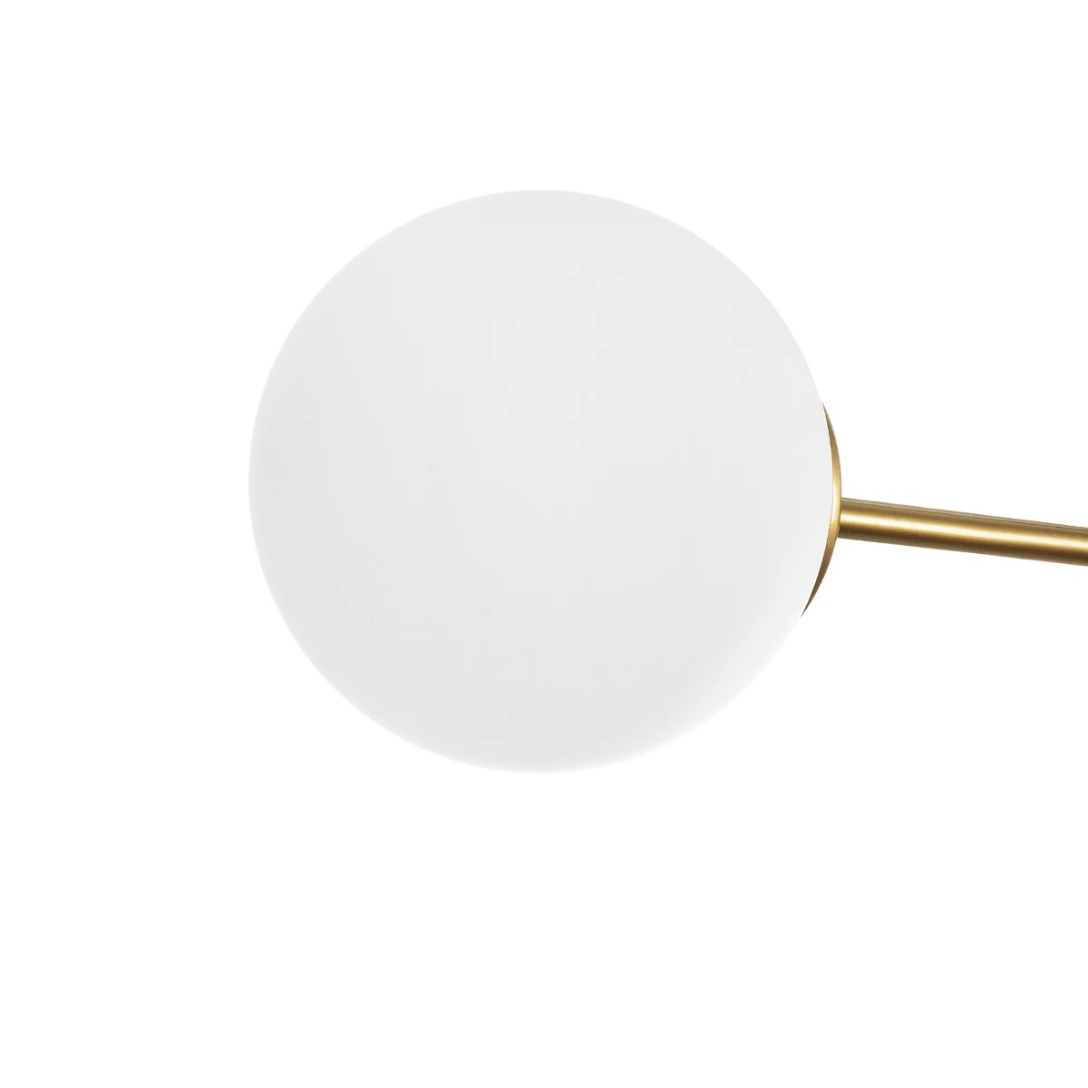 GLOBOSTAR® GLOBUS 201-0119 Μοντέρνο Φωτιστικό Οροφής με Ντουί 2 x E27 AC 220-240V IP20 - Χρυσό & Λευκό - Μ65 x Π15 x Υ623cm - Image 6