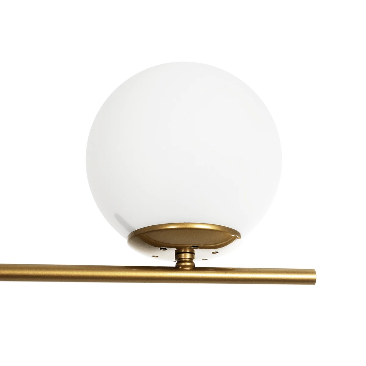 GLOBOSTAR® GLOBUS 201-0119 Μοντέρνο Φωτιστικό Οροφής με Ντουί 2 x E27 AC 220-240V IP20 - Χρυσό & Λευκό - Μ65 x Π15 x Υ623cm - Image 7