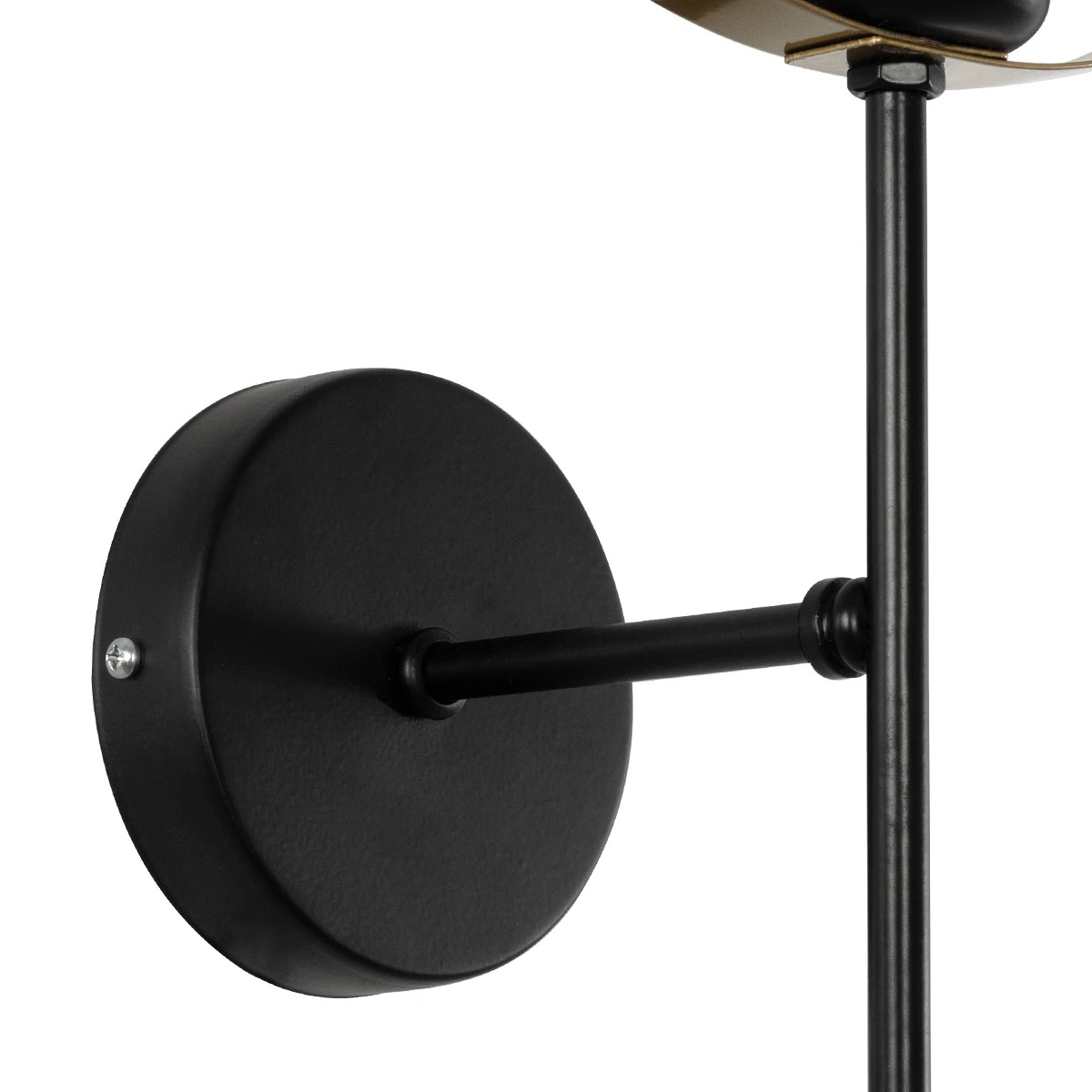 GLOBOSTAR® SOPA 201-0120 Μοντέρνο Φωτιστικό Τοίχου - Απλίκα με Ντουί 1 x E27 AC 220-240V IP20 - Μαύρο - Μ23 x Π15 x Υ51cm - Image 6