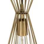 GLOBOSTAR® FLIXIO 201-0126 Vintage Κρεμαστό Φωτιστικό Οροφής με Ντουί 3 x E27 AC 220-240V IP20 - Χρυσό - Μ40 x Π40 x Υ70cm - Image 7