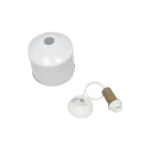 GLOBOSTAR® NETO 201-0129 Μοντέρνο Κρεμαστό Φωτιστικό Οροφής με Ντουί 1 x E27 AC 220-240V IP20 - Χρυσό & Λευκό - Μ18 x Π18 x Υ70cm - Image 9