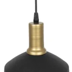GLOBOSTAR® NETO 201-0130 Μοντέρνο Κρεμαστό Φωτιστικό Οροφής με Ντουί 1 x E27 AC 220-240V IP20 - Χρυσό & Μαύρο - Μ18 x Π18 x Υ70cm - Image 6