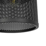 GLOBOSTAR® NETO 201-0130 Μοντέρνο Κρεμαστό Φωτιστικό Οροφής με Ντουί 1 x E27 AC 220-240V IP20 - Χρυσό & Μαύρο - Μ18 x Π18 x Υ70cm - Image 7