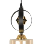 GLOBOSTAR® ZENIA 201-0134 Vintage Κρεμαστό Φωτιστικό Οροφής με Ντουί 1 x E27 AC 220-240V IP20 - Μαύρο - Μ16 x Π16 x Υ70cm - Image 7