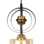 GLOBOSTAR® ZENIA 201-0134 Vintage Κρεμαστό Φωτιστικό Οροφής με Ντουί 1 x E27 AC 220-240V IP20 - Μαύρο - Μ16 x Π16 x Υ70cm - Image 8