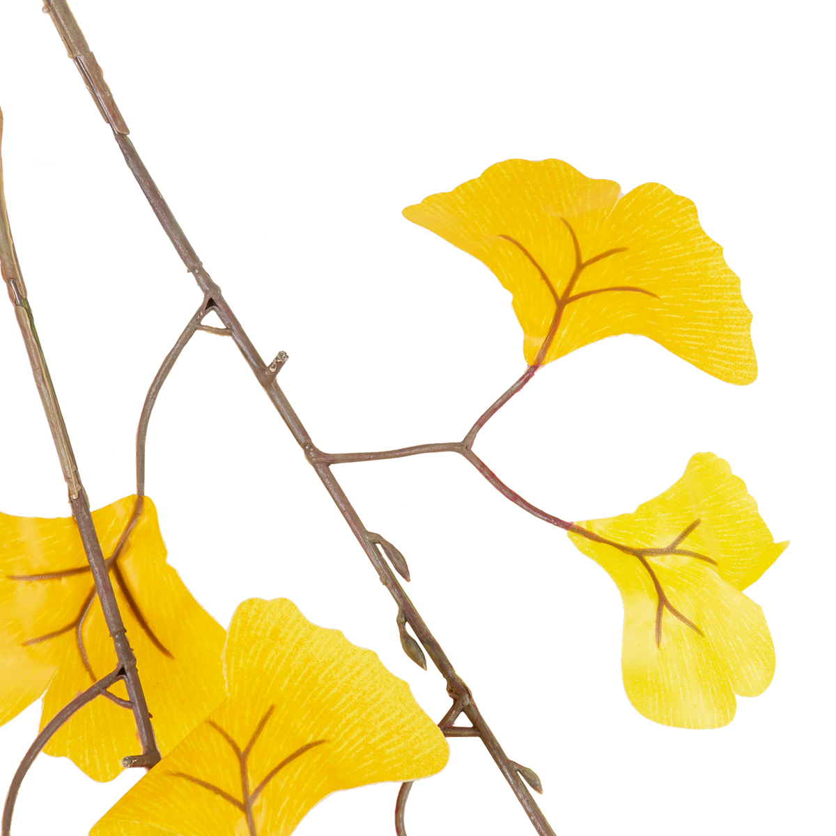 GloboStar® Artificial Garden GINKGO BRANCH 20229 10 x Τεχνητά Διακοσμητικά Κλαδία Γκίγκο Π50 x Υ65cm - Image 3