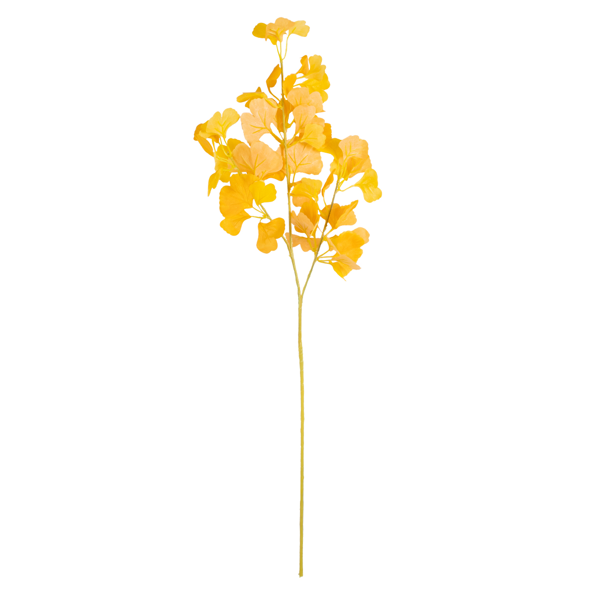 GloboStar® Artificial Garden GINKGO BRANCH 20260 Τεχνητό Διακοσμητικό Κλαδί Γκίγκο Π22 x Υ80cm