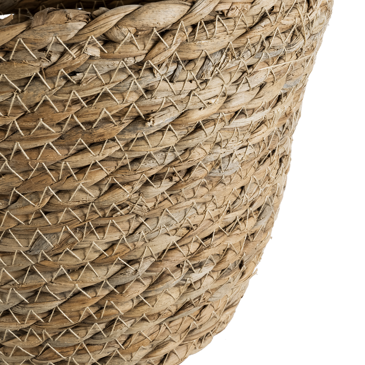 GloboStar® Artificial Garden PATMOS 20270 Διακοσμητικό Πλεκτό Καλάθι - Κασπώ Γλάστρα - Flower Pot Καφέ Φ22 x Υ17cm - Image 5