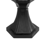 GloboStar® ENGLAND 202-0009 Vintage Επιδαπέδιο Φωτιστικό Φαναράκι Μονόφωτο 1 x E27 IP44 Μαύρο Πλαστικό - Μ20 x Π20 x Υ45cm - Image 7