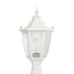 GloboStar® ENGLAND 202-0010 Vintage Επιδαπέδιο Φωτιστικό Φαναράκι Μονόφωτο 1 x E27 IP44 Λευκό Πλαστικό - Μ20 x Π20 x Υ45cm - Image 6