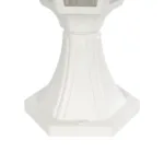 GloboStar® ENGLAND 202-0010 Vintage Επιδαπέδιο Φωτιστικό Φαναράκι Μονόφωτο 1 x E27 IP44 Λευκό Πλαστικό - Μ20 x Π20 x Υ45cm - Image 7