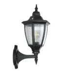 GloboStar® ENGLAND 202-0011 Vintage Επιτοίχιο Φωτιστικό Φαναράκι Μονόφωτο 1 x E27 IP44 Μαύρο Πλαστικό - Μ20 x Π20 x Υ30cm - Image 4