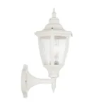 GloboStar® ENGLAND 202-0012 Vintage Επιτοίχιο Φωτιστικό Φαναράκι Μονόφωτο 1 x E27 IP44 Λευκό Πλαστικό - Μ20 x Π20 x Υ30cm - Image 4